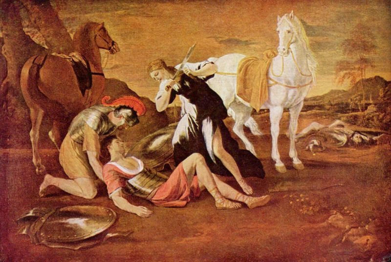 Nicolas Poussin Tancred und Herminia